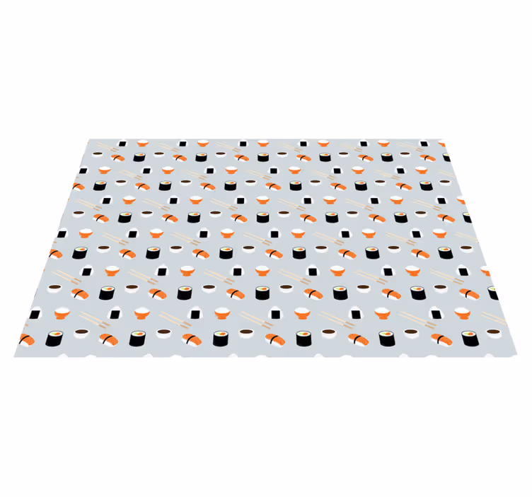 Original dækkeserviet med sushi mønster kunst - TenStickers