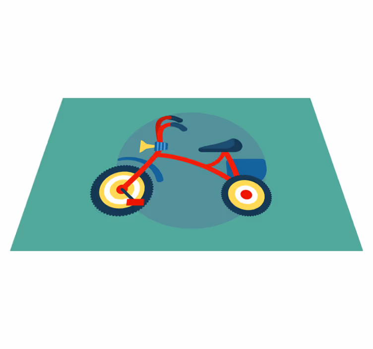 Dækkeserviet børn tricycle med horn - TenStickers