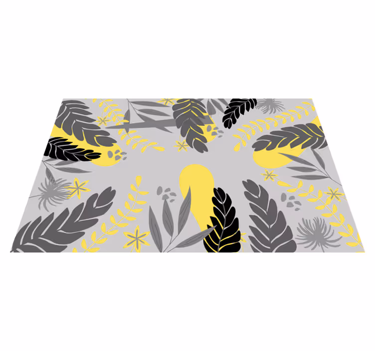 Dækkeserviet med botanisk bladdesign - TenStickers