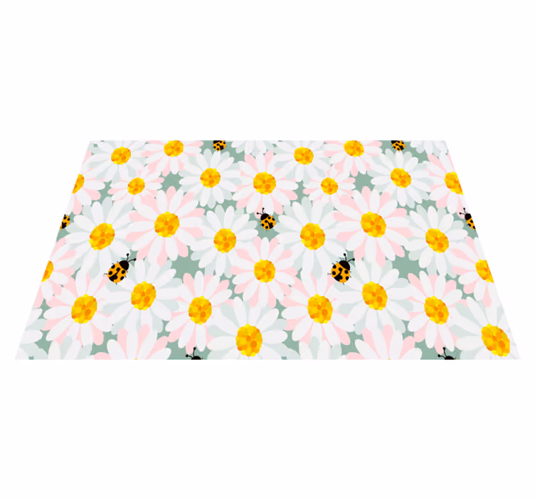 Original dækkeserviet med lyse blomsterprint - TenStickers