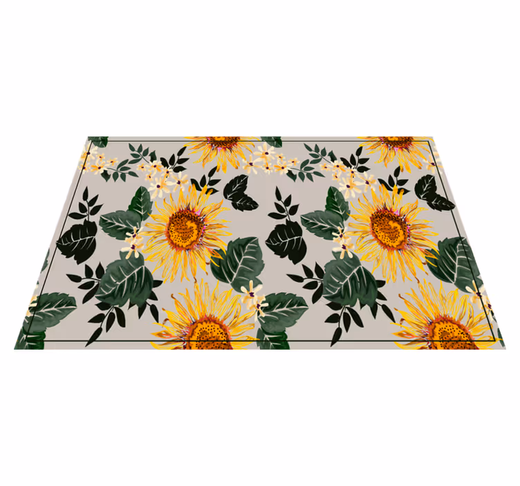 Original dækkeserviet solrig blomsterdekoration - TenStickers