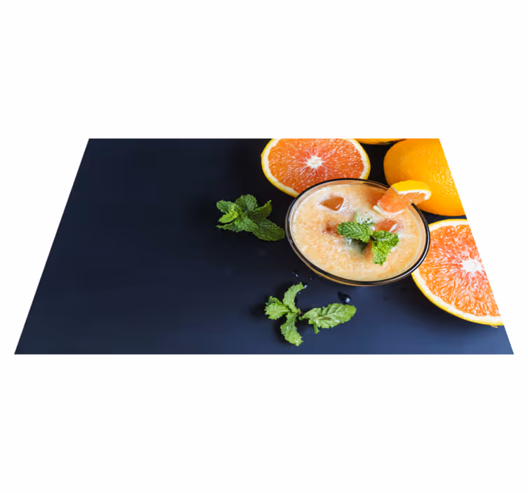 Dækkeserviet til hjem fresh citrus drink - TenStickers