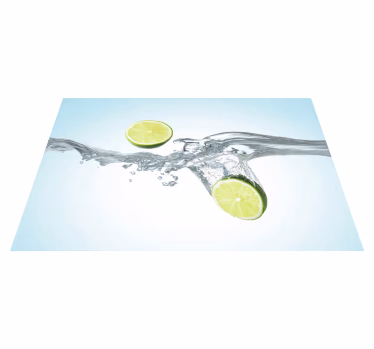 Citroner smider i vand vinylplader - TenStickers