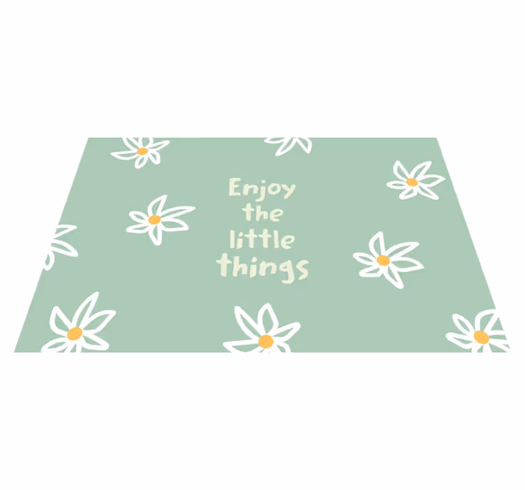 Inspirerende blomster design moderne dækkeservietter - TenStickers