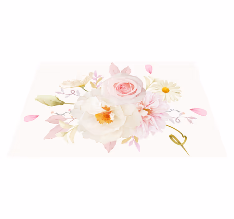 Original dækkeserviet blomsterarrangement glæde - TenStickers