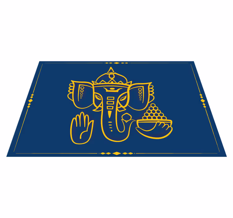 Original dækkeserviet med traditionelt ganesha motiv - TenStickers