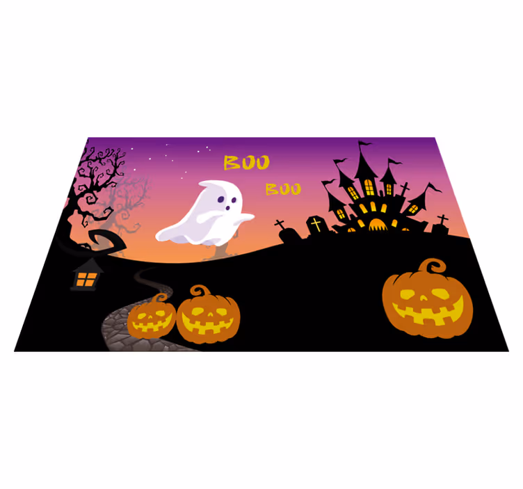 Boo halloween nat halloween dækkeservietter - TenStickers