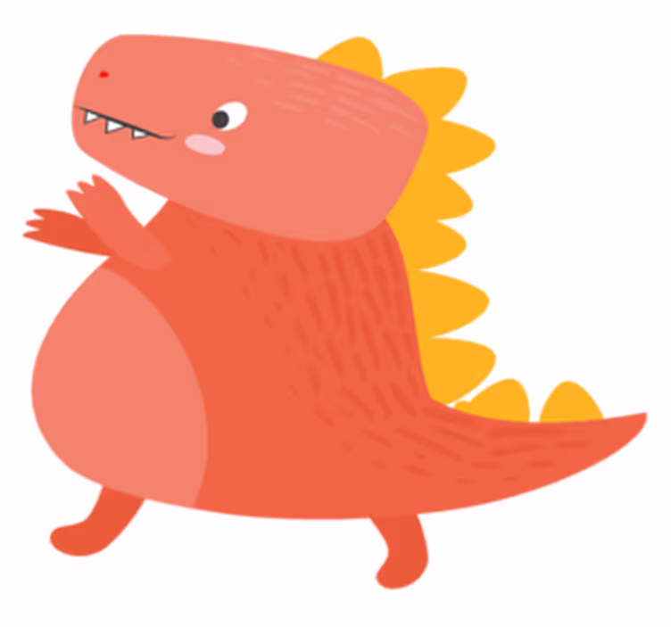 Skøre dinosaur børn dækkeservietter - TenStickers