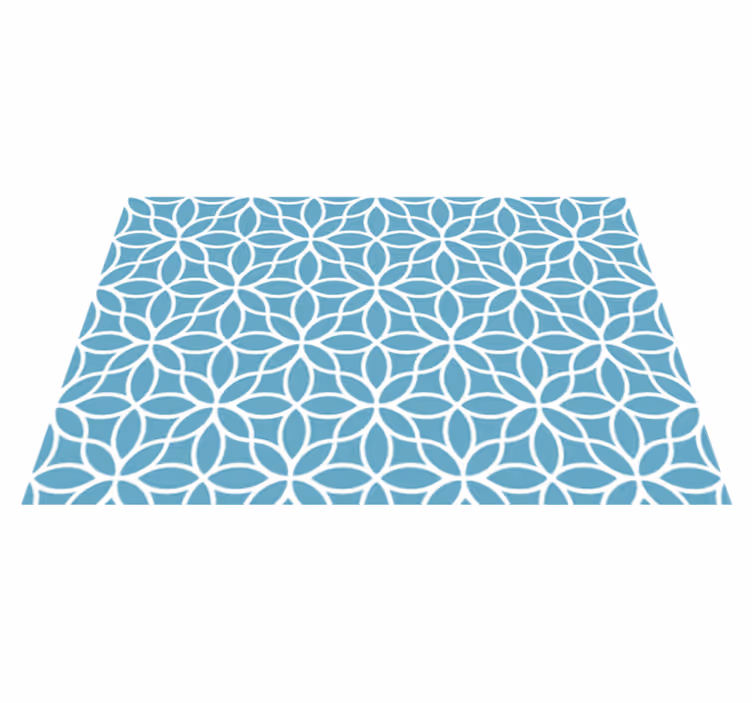 Dækkeserviet med geometrisk blomstermotiv - TenStickers
