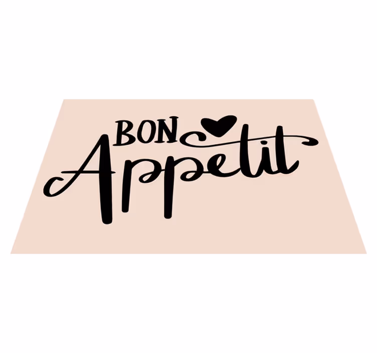 Tekst dækkeserviet bon appetit citat - TenStickers