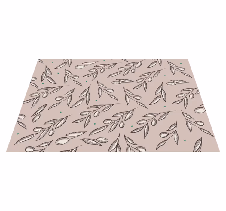 Elegant blad design dækkeserviet - TenStickers