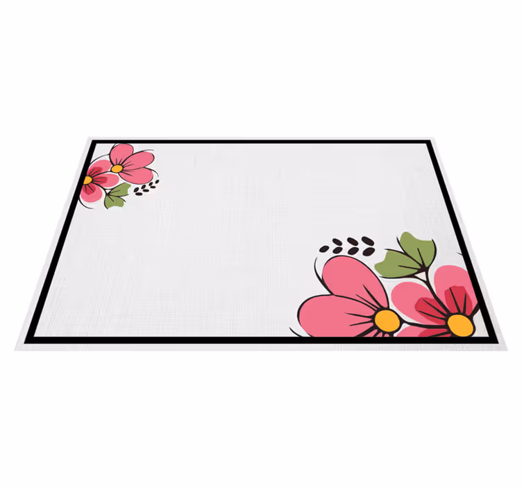 Original dækkeserviet med blomsterdesign - TenStickers