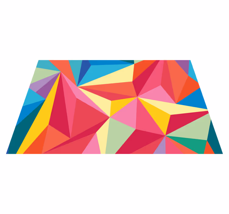 Multifarvet geometrisk billede originale dækkeservietter - TenStickers