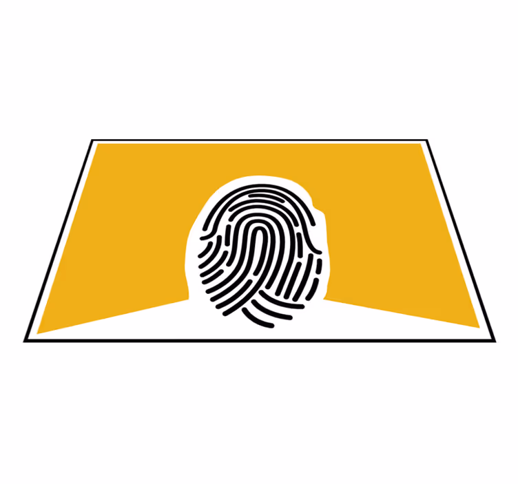 Original dækkeserviet med stiliseret fingeraftryk - TenStickers