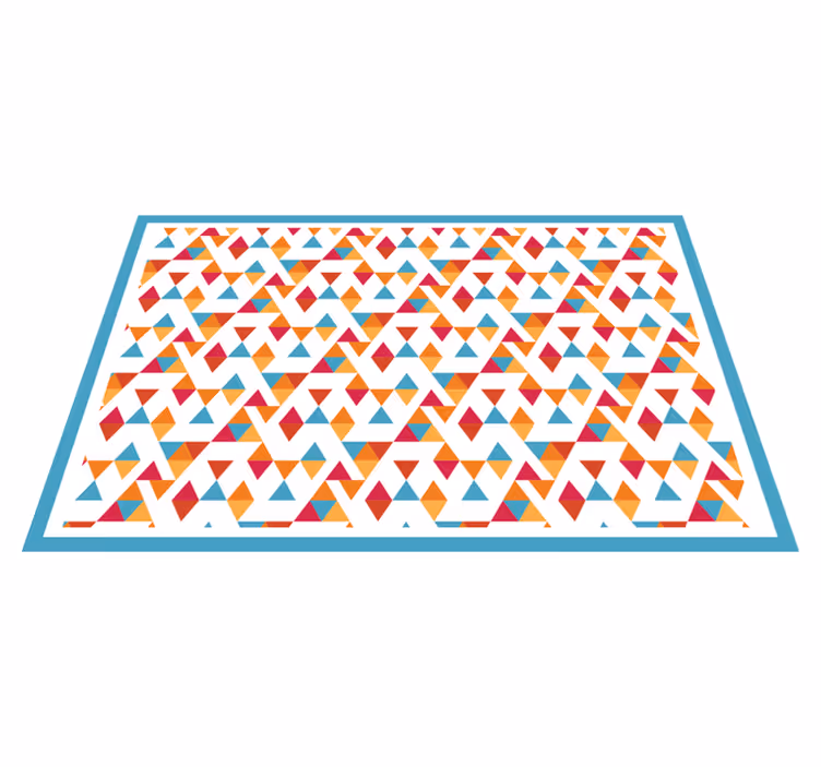 Original dækkeserviet farverig geometrisk sammensætning - TenStickers
