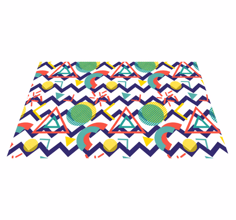 Geometri mønster design moderne dækkeserviet - TenStickers