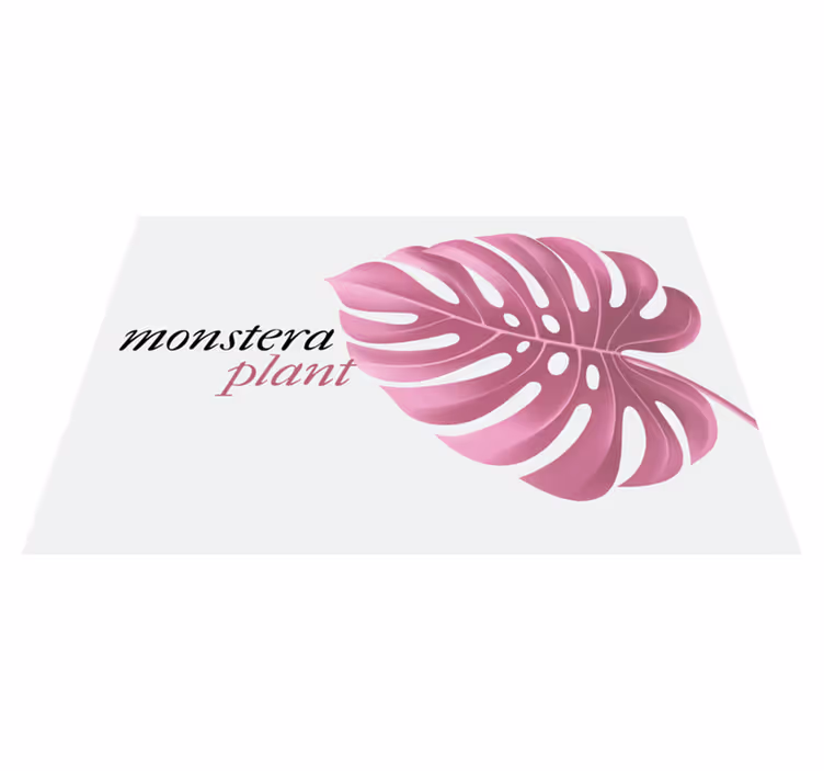Original dækkeserviet monstera bladmotiv - TenStickers