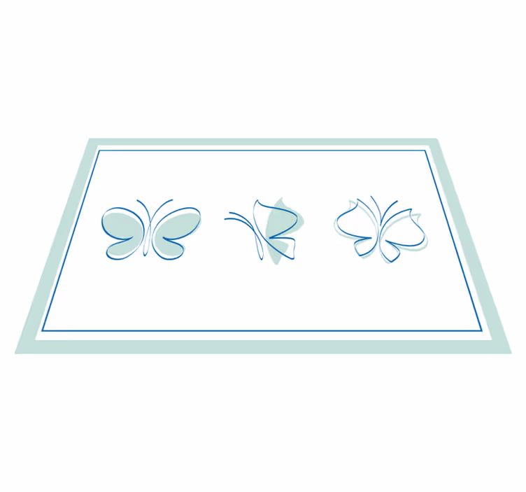 Original dækkeserviet med elegante sommerfuglemotiver - TenStickers