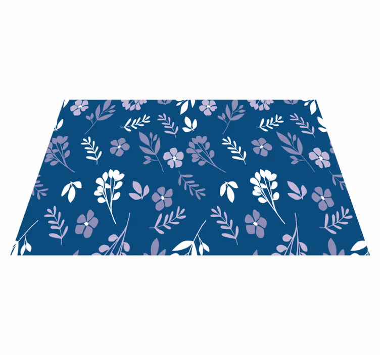 Dækkeserviet med botanisk blomsterprint - TenStickers