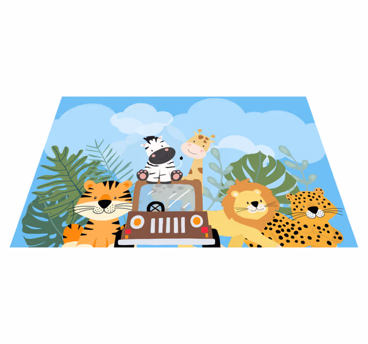 Safaridyr originale dækkeservietter - TenStickers