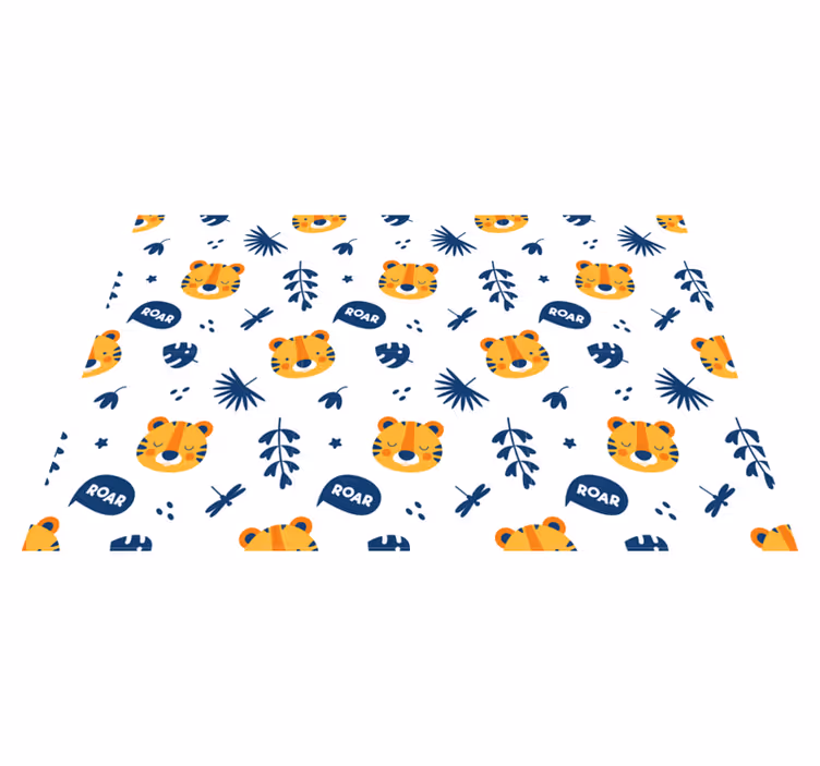 Dækkeserviet børn med tigeransigt mønster - TenStickers