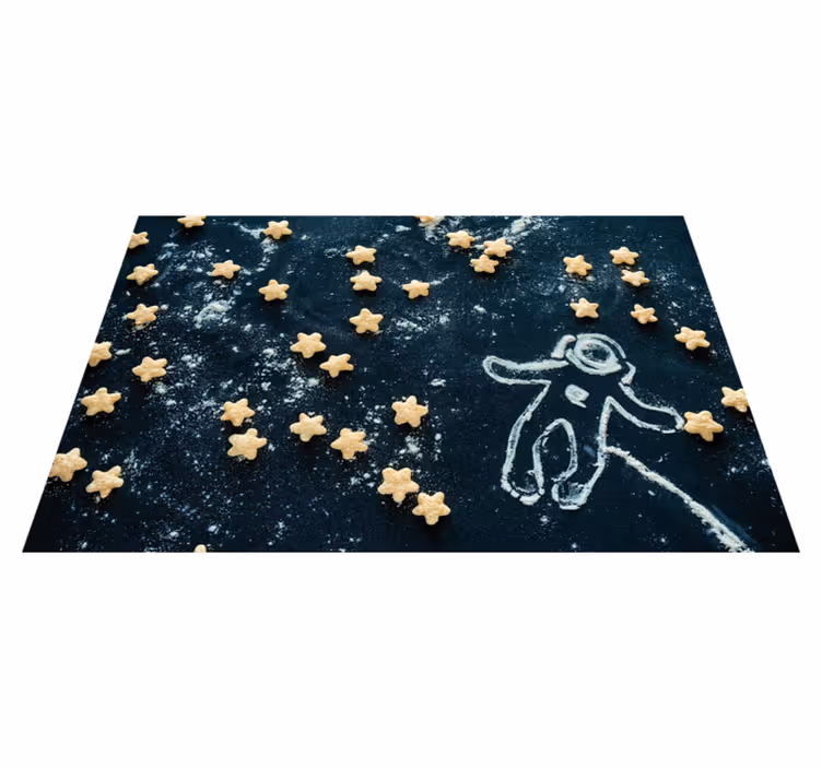 Dækkeserviet børn astronaut stjerne scene - TenStickers