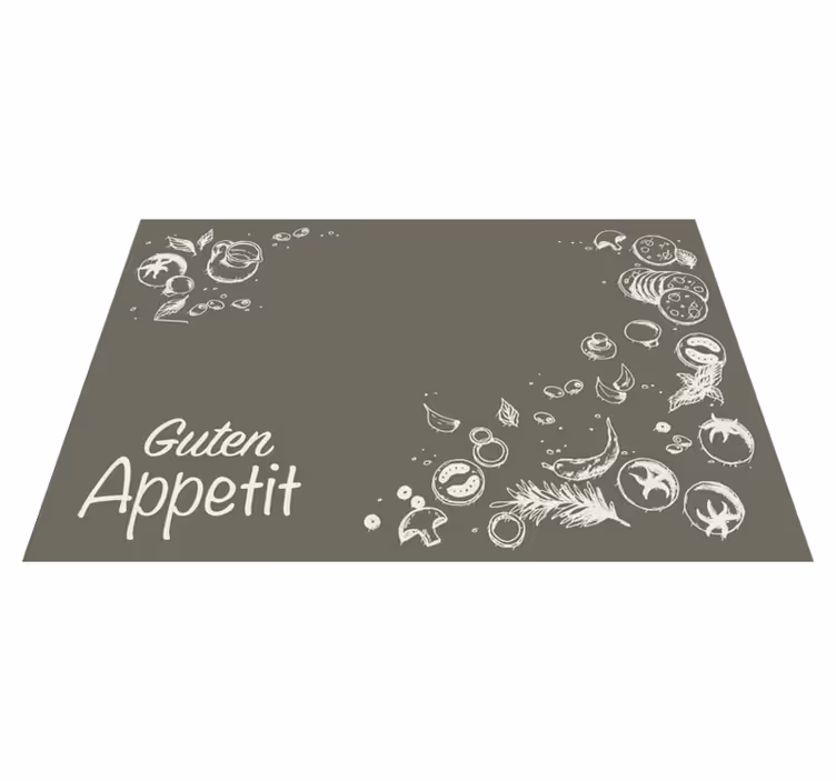 Culinary themed quote tekst dækkeserviet - TenStickers