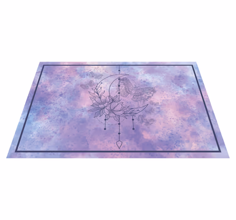 Original dækkeserviet med blomster måne design - TenStickers