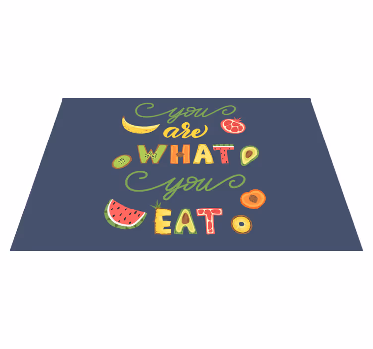 Du er, hvad du spiser restaurantplader - TenStickers