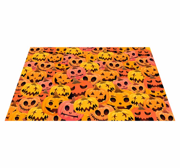 Græskar kunstsamling Halloween dækkeserviet - TenStickers
