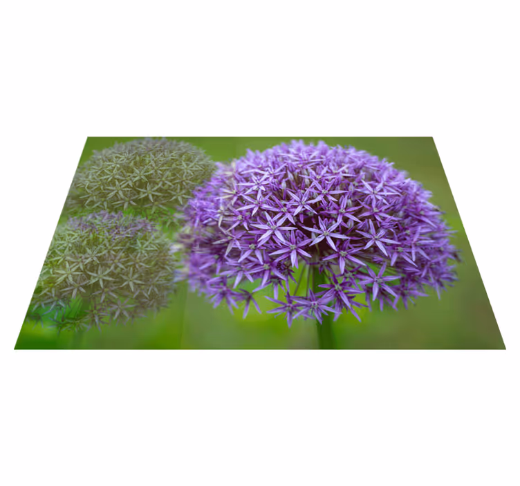 Vibrerende lilla blomster dækkeserviet - TenStickers