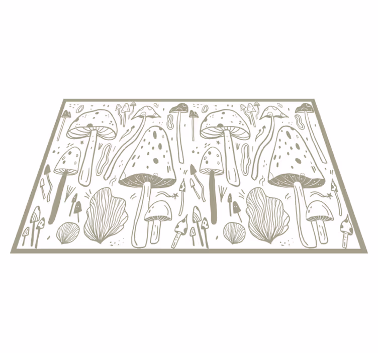 Original dækkeserviet svampe natur elementer - TenStickers