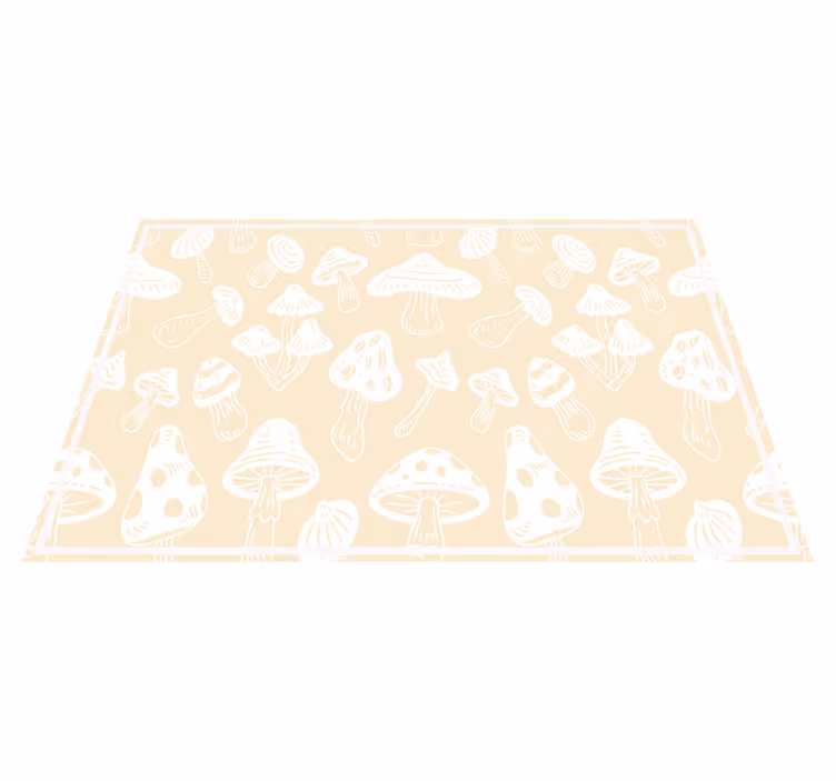 Beige svampe designer originale dækkeservietter - TenStickers