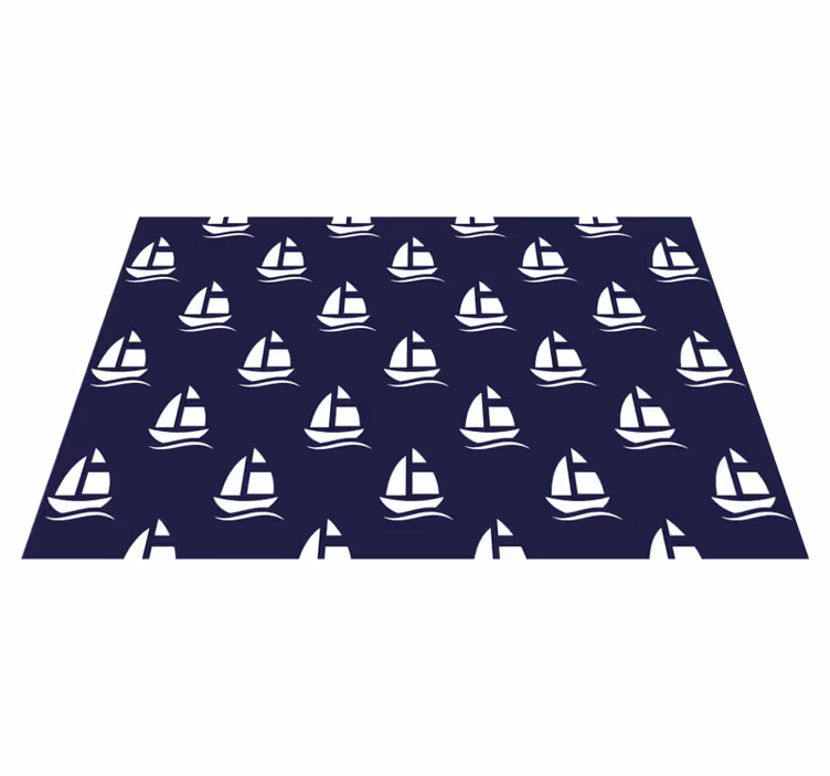Marineblå sømønster originale dækkeservietter - TenStickers