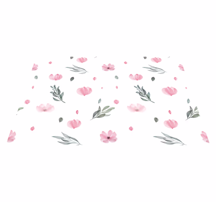 Jule dækkeserviet med blomstermønster i bløde nuancer - TenStickers