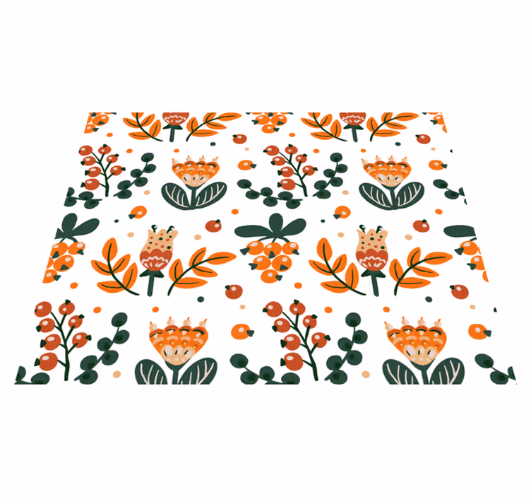 Original dækkeserviet med botanisk arrangement - TenStickers