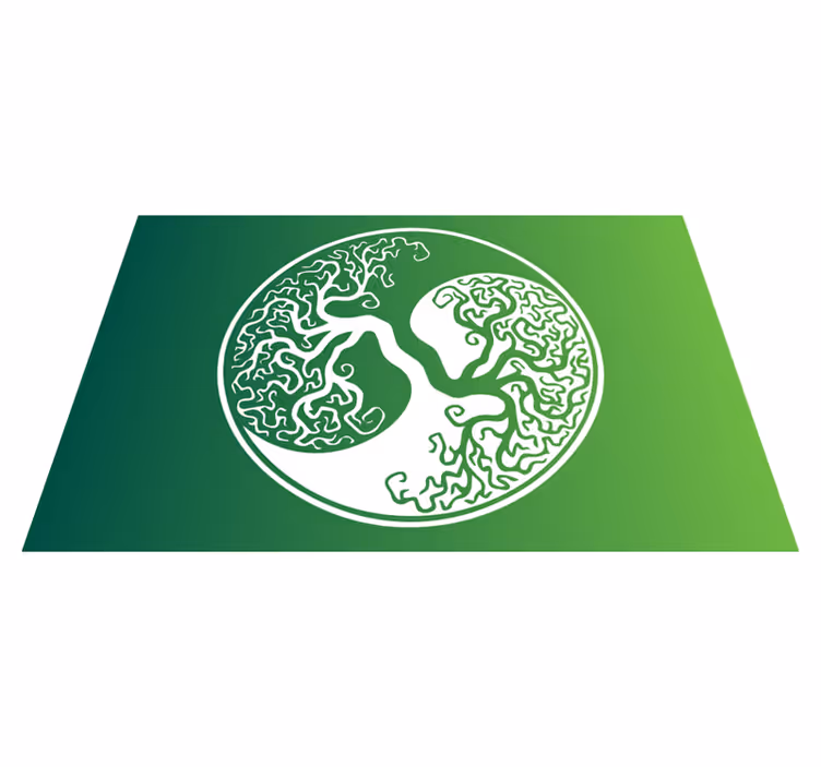 Moderne dækkeserviet med trægrene emblem - TenStickers