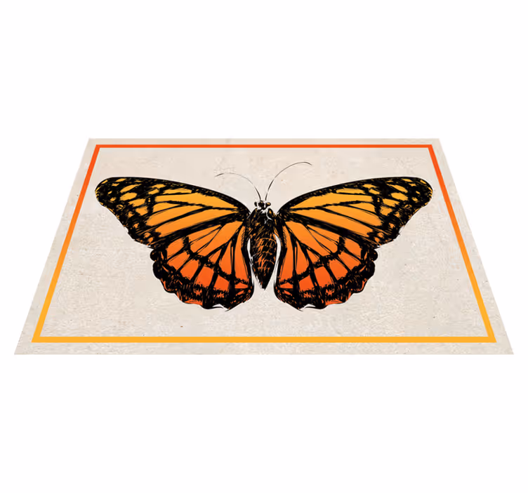 Vintage monark sommerfugl originale dækkeservietter - TenStickers
