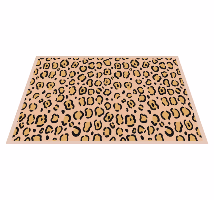 Leopard pastel farve print originale dækkeservietter - TenStickers
