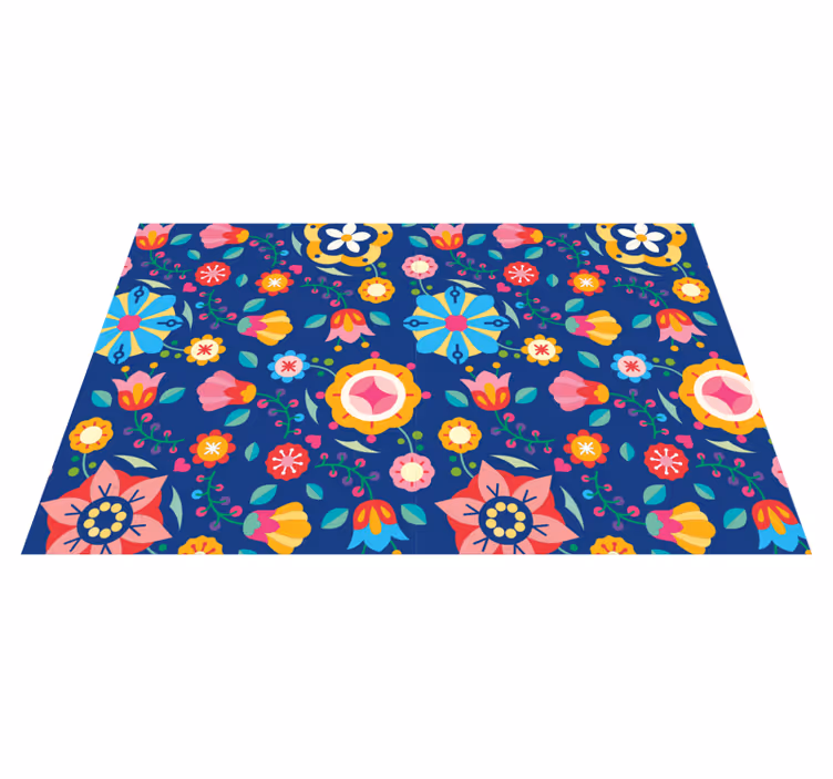 Original dækkeserviet i livligt blomsterdesign - TenStickers