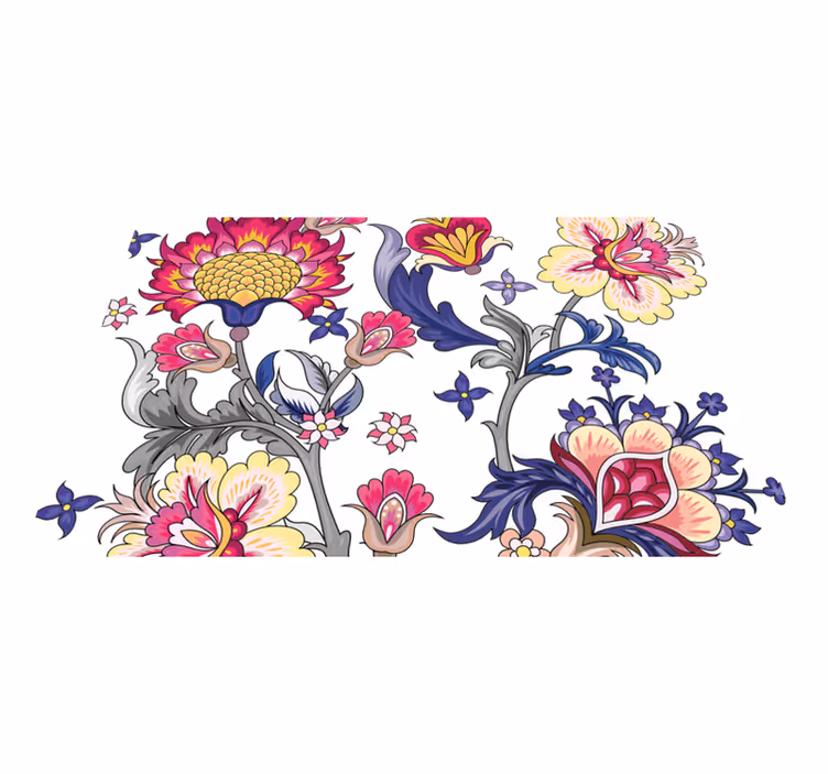 Original dækkeserviet med blomster mønstre - TenStickers