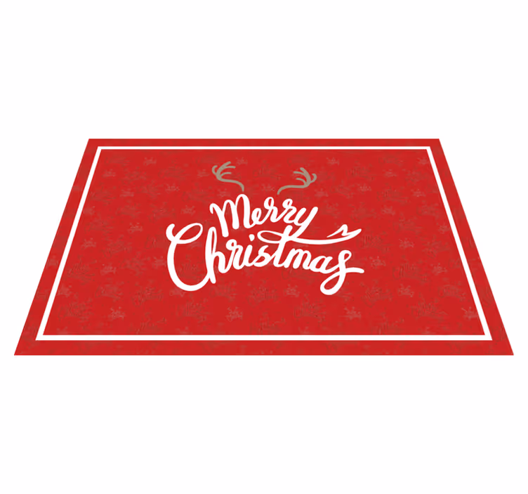Jule dækkeserviet glædelig julehilsen - TenStickers