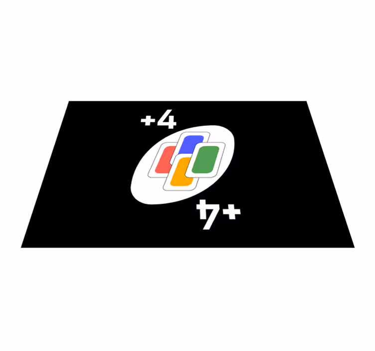 Original dækkeserviet med kortspilsinspireret design - TenStickers