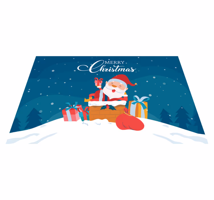 Julemand tekst glædelig jul dækkeservietter - TenStickers