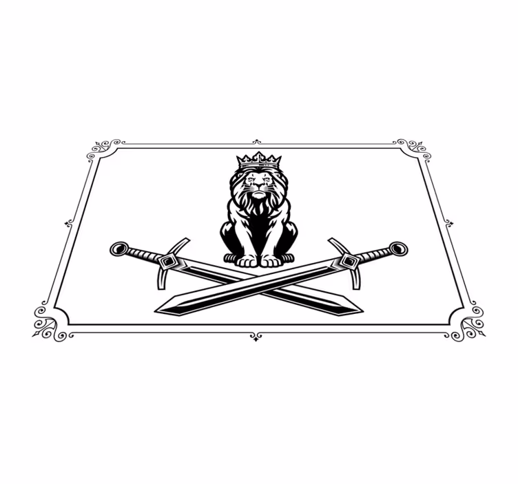 Original dækkeserviet med løven kongs emblem - TenStickers