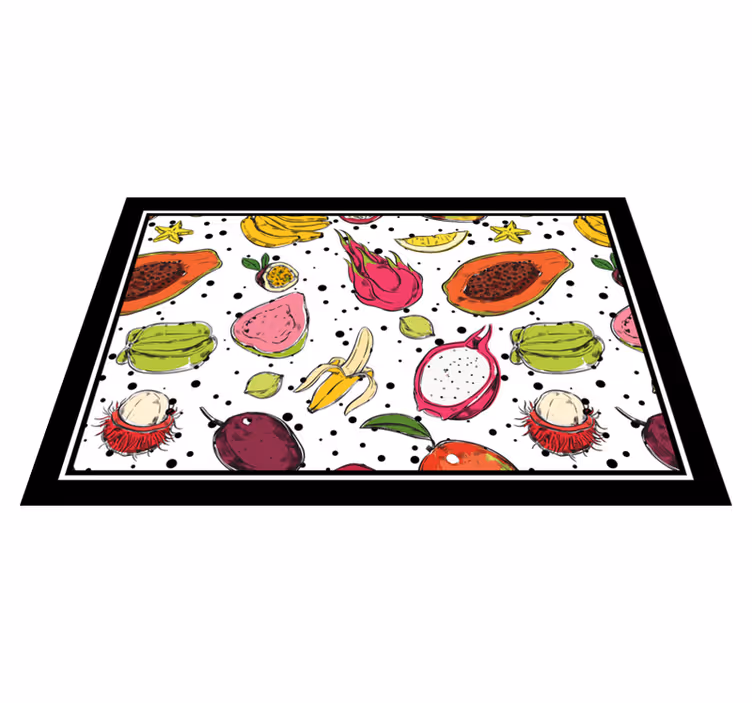 Original dækkeserviet med farverigt frugtmotiv - TenStickers