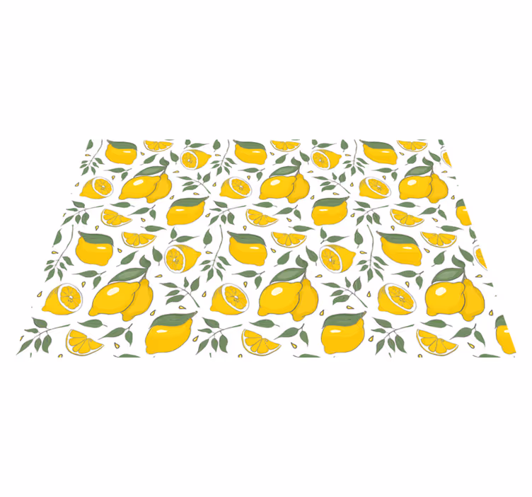 Original dækkeserviet med livligt citrusskema - TenStickers