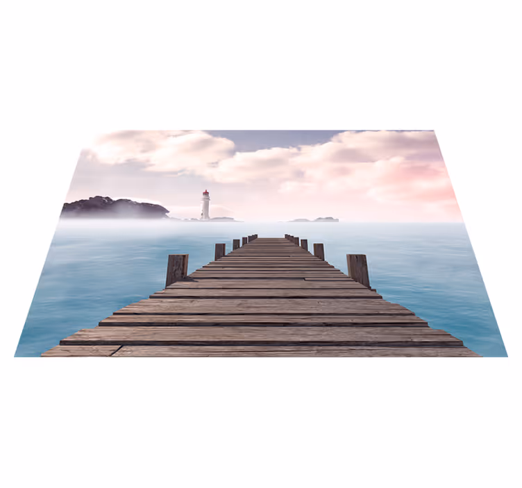 Moderne dækkeserviet serene dock sti - TenStickers