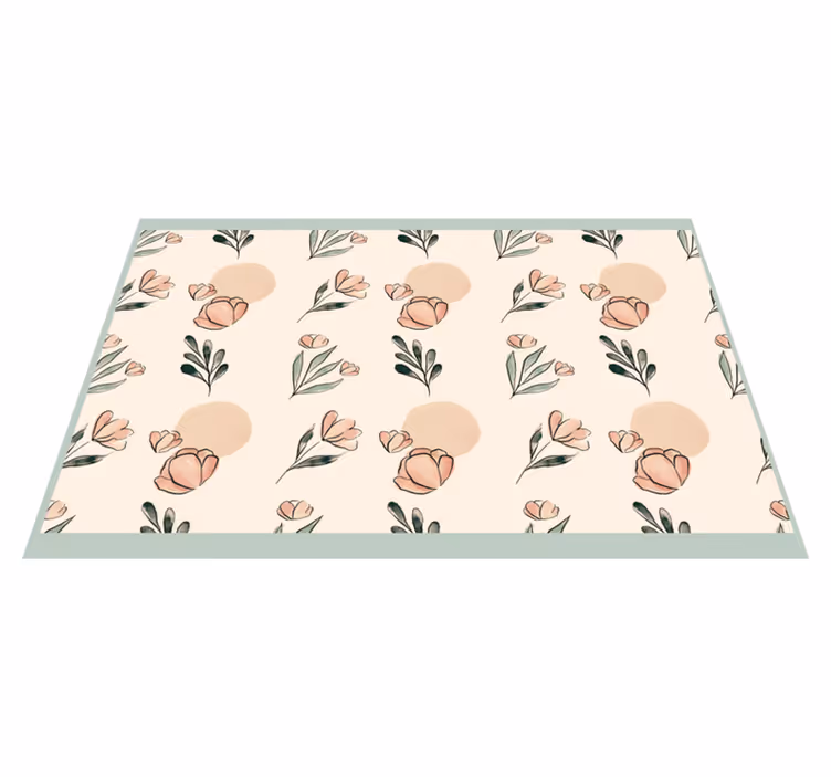 Original dækkeserviet med blomstermotiv - TenStickers