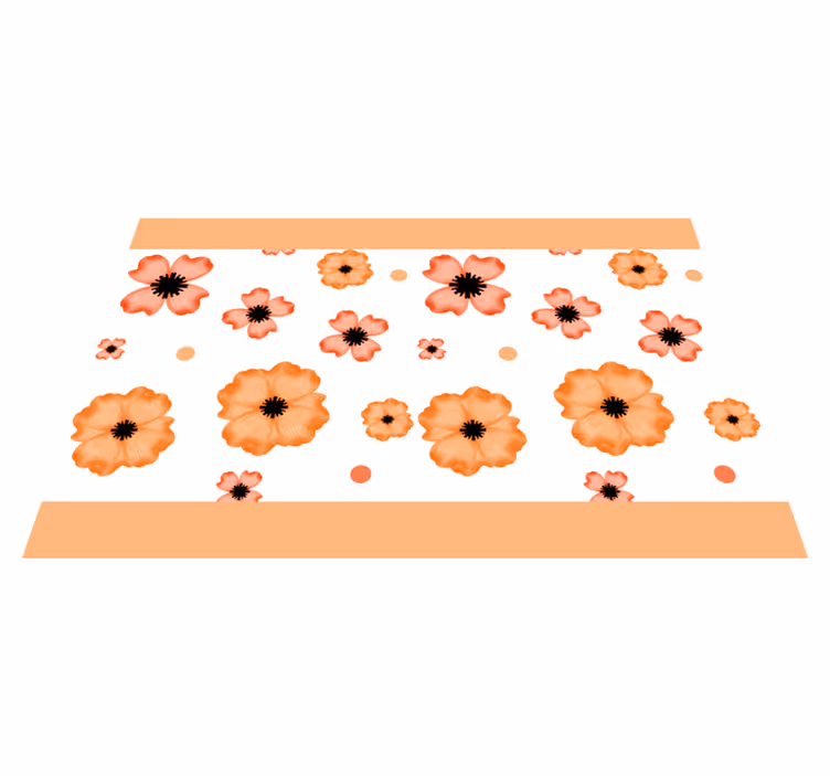 Dækkeserviet børn med blomsterinspiration - TenStickers
